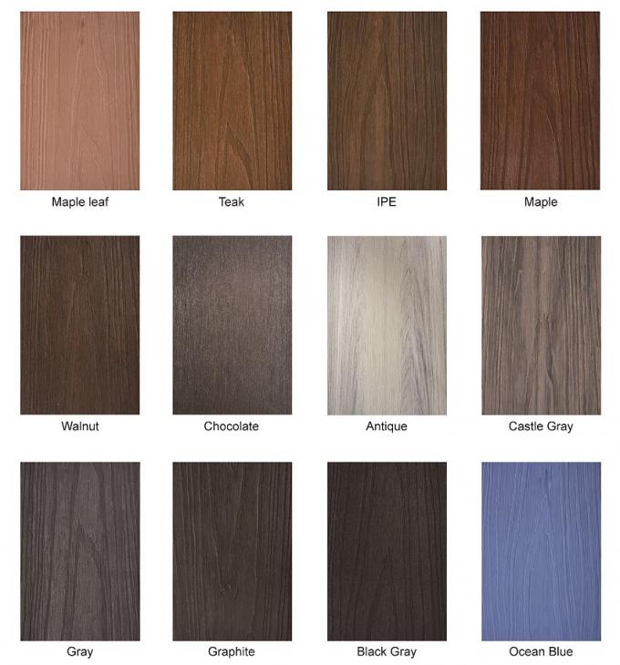 142 X 22 Co Extruded Capped Composite Deck Boards Hollow Plastic