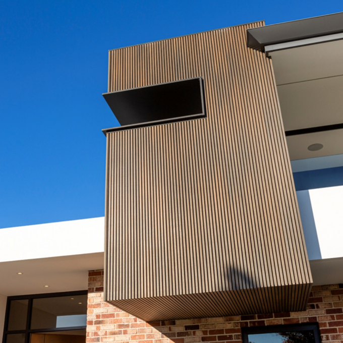 Fade Resistant Wood Plastic Composite Cladding 219 X 26 WPC Ceiling