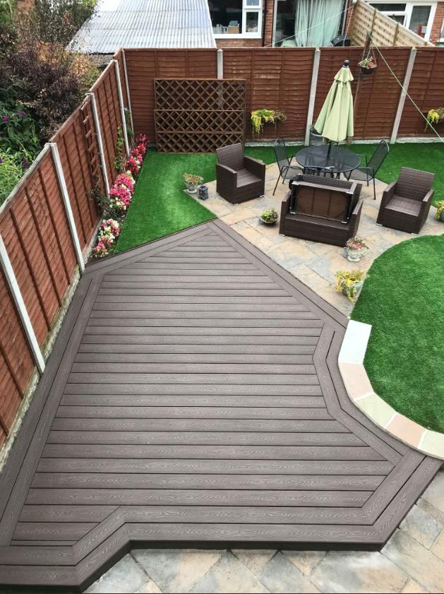 140 X 23 3D Embossed Wood Textruer Outdoor Wpc Composite Decking Boards