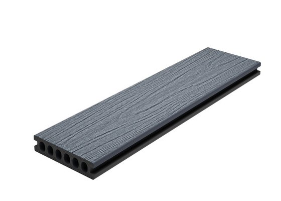 6 Round Hole 138 X 23 Capped Composite Decking Brushing Recycled Plastic Decking Boards