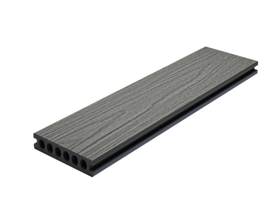 6 Round Hole 138 X 23 Capped Composite Decking Brushing Recycled Plastic Decking Boards