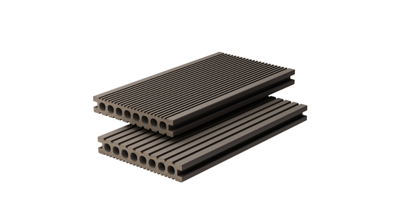 Waterproof Hollow Composite Decking 150 X 25 Synthetic Black Composite Decking Boards