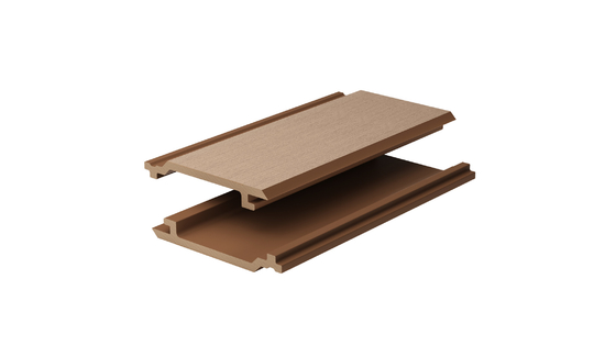 Waterproof No Crack Classic Wall Cladding 148 X 21 Wood Plastic Composite Wall Cladding
