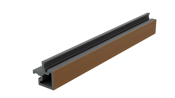 25 X 49 L Shaped Composite Decking End Cover Co Extrusion Capped Composite Decking