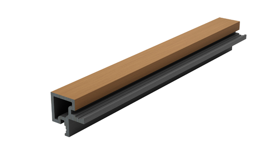 25 X 49 L Shaped Composite Decking End Cover Co Extrusion Capped Composite Decking
