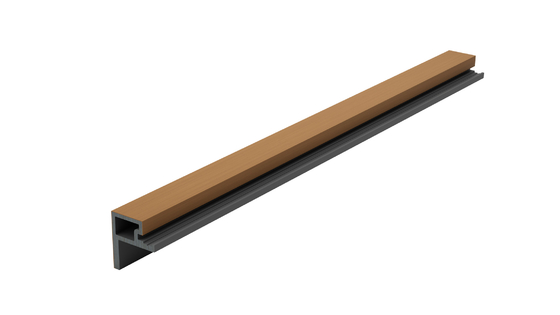 56 X 49 Capped  L Shaped Composite Decking Board Cladding L Edge