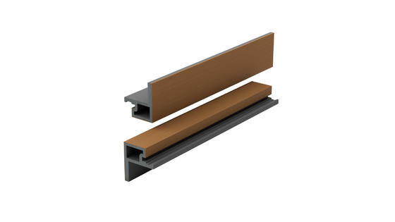 56 X 49 Capped  L Shaped Composite Decking Board Cladding L Edge