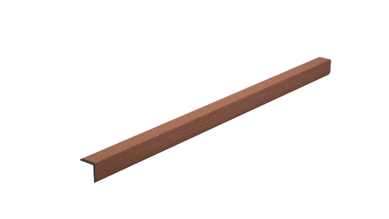 Embossing 50 X 50 L Shaped Composite Decking  2200MM Wood Composite Wall Cladding