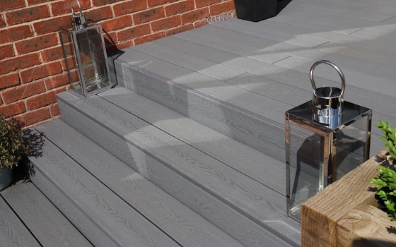 Wood Grain 150 X 25 WPC Decking Board WPC Wood Plastic Composite Decking