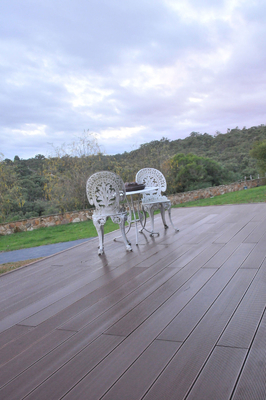 Waterproof 140 X 25 Recycled Composite Decking Boards Traditional Wpc Decking Floor