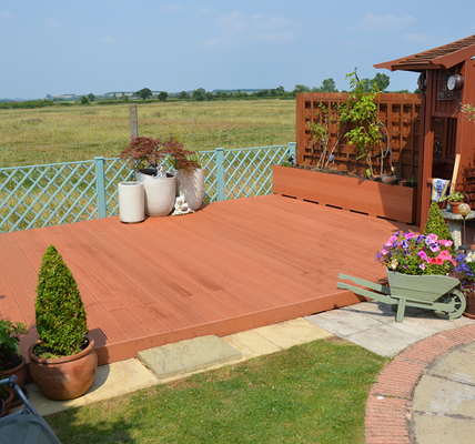 Waterproof 146 X 22 Composite Deck Boards Wood Plastic Composite Panel
