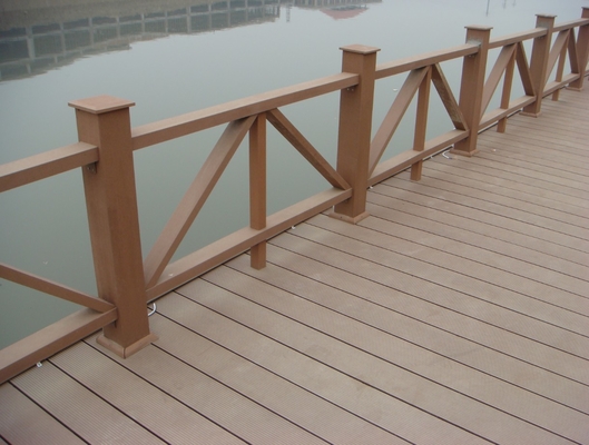 ISO9001 146 X 22 Wpc Composite Decking Wood Plastic WPC Outdoor Decking Boards