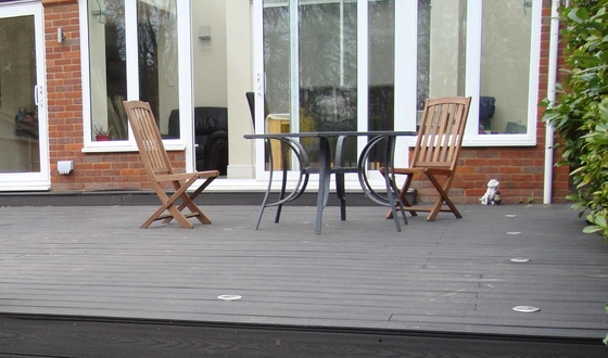 2200mm 2900mm Solid Wood Plastic Composite Decking Boards 3m