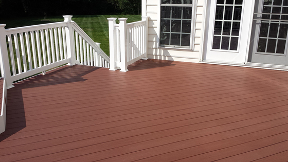 Splinter Free 146x22 WPC Floor Decking Co Extruded Wood Plastic Composite