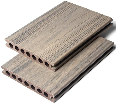 146x22 Mm Waterproof WPC Floor Decking Barefoot Friendly Capped Composite Deck Boards