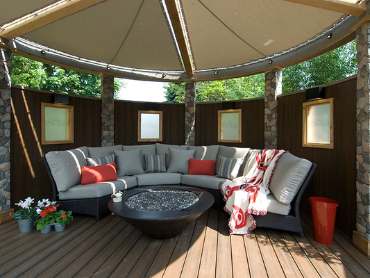 Outdoor Capped Composite Decking Composite Co Extruded Decking 2900mm