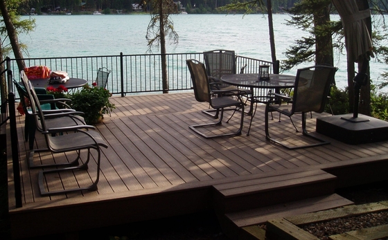 Scratch Resistant Composite Capped Decking Outdoor Recycled Plastic Wood Deck Boards