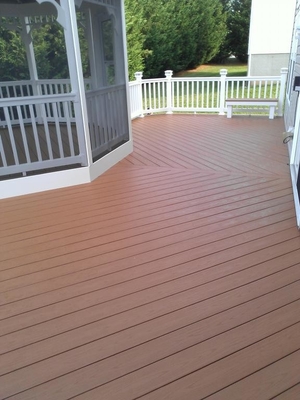 Anti Slip 138x23 Capped Composite Decking Outdoor Co Extruded Wpc Decking Flooring