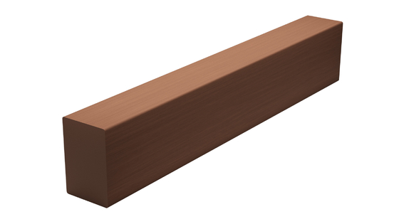 60 X 40 2200mm Composite Decking Joist Extruded WPC Decking Tiles Waterproof Flooring