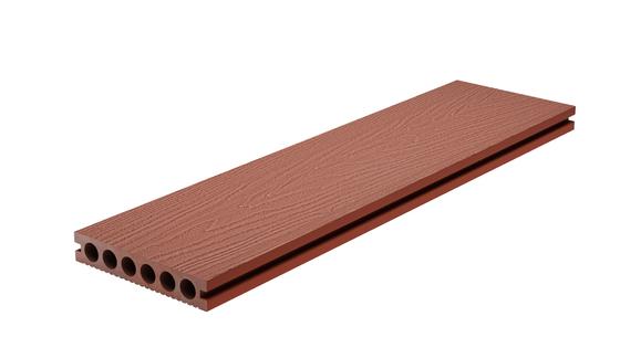 Red Brown 146 X 22 WPC 3d Wall Panel Outdoor Plastic Deck Boards Composite Decking Floor