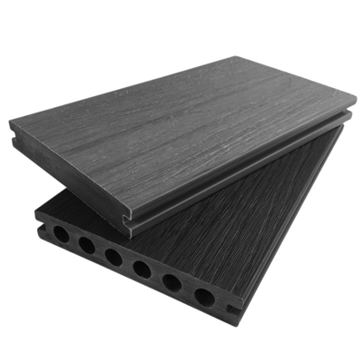 UV Resistant  Wood Plastic Composite Flooring Boards Barefoot Friendly