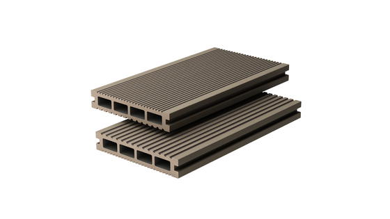 EU Standard Anit Slip Hollow Composite Decking 140 X 25 Plastic Wood Slats