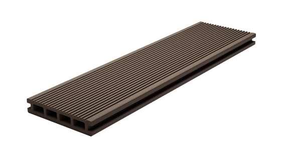 Bi Color Hollow Terrace ECO Wpc Board Decking Brushing Surface