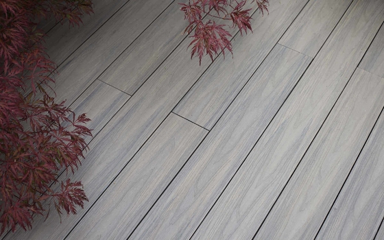 Hollow Natural Wood Grain WPC Decking Board Wood Plastic Composite Panels 142 X 22