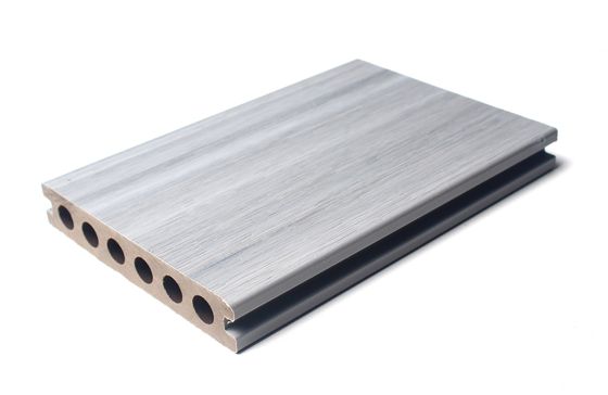 Hollow Natural Wood Grain WPC Decking Board Wood Plastic Composite Panels 142 X 22